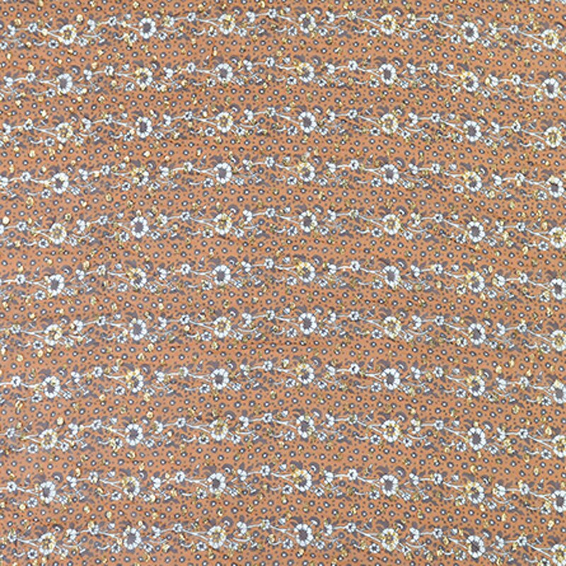 100cm*135cm gull glitter silke georgette gasbind stoff for kjole leopard floral