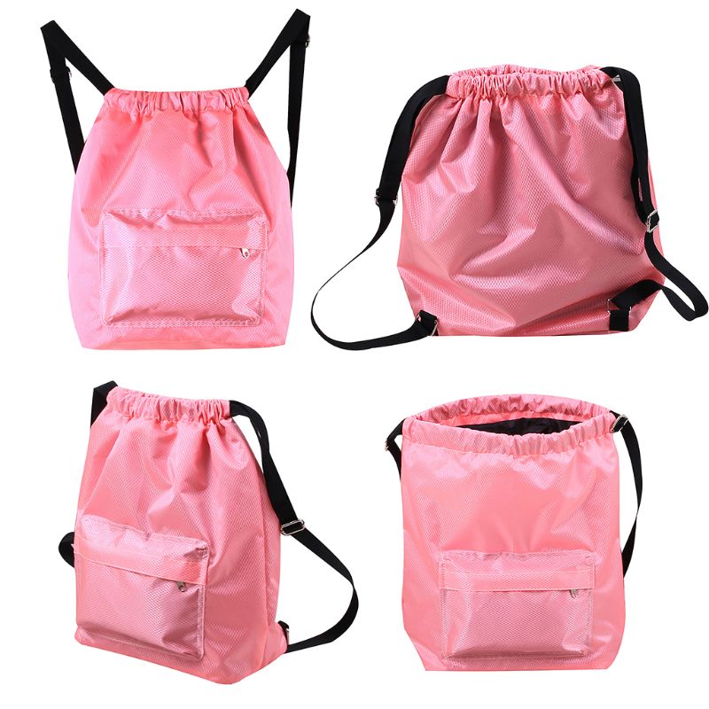Swimming WaterProof Wet and Dry Separation Cord Backpack women's casual Drawstring Beach bag