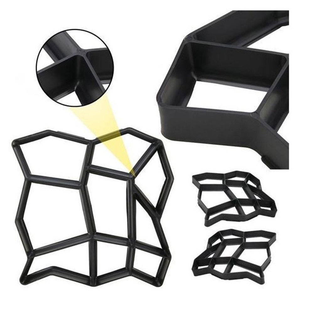Nowy DIY plastikowa forma robić robienia ścieżki kostki brukowej cementowe formy ceglane kamienna podłoga droga formy betonowe chodnik robić ogrodu Dom patio producent