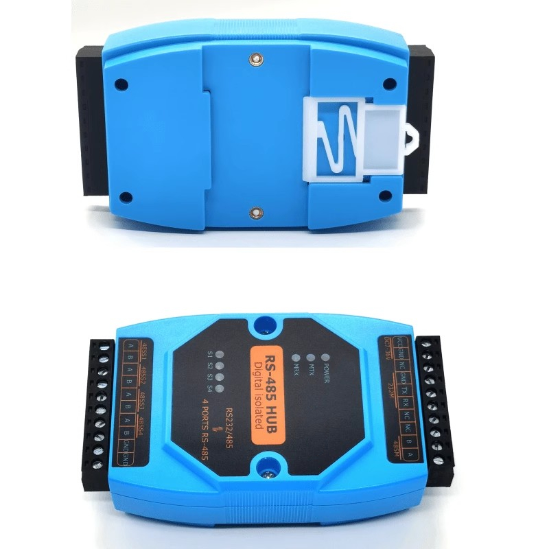RS485/RS232 to 4-channel RS485 Converter Industrial Hub Relay Extend Communication Distance