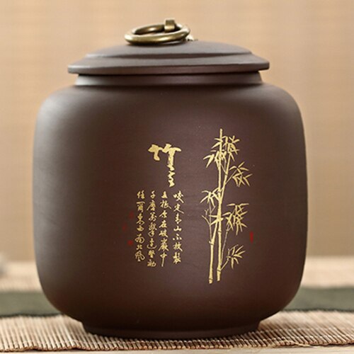 Smell Proof Tea Box Chinese Tea Leaves Container Ceramic Candy Dried Fruit Tea Can Porcelain Jar Cajas De Te Tea Package AC50TE: Style3