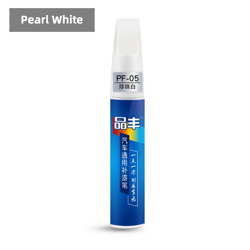Car Mending Fill Paint Pen Tool Applicator Waterproof Touch Up Car Paint Repair Coat Painting Scratch Clear Remover: Pearl White