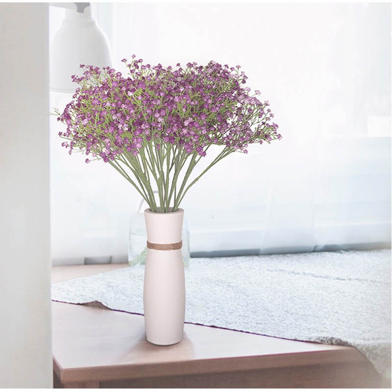 Yeso Artificial Flor de plástico dormitorio sala de estar, mesa de comedor, florero de boda decoración de flores: 5