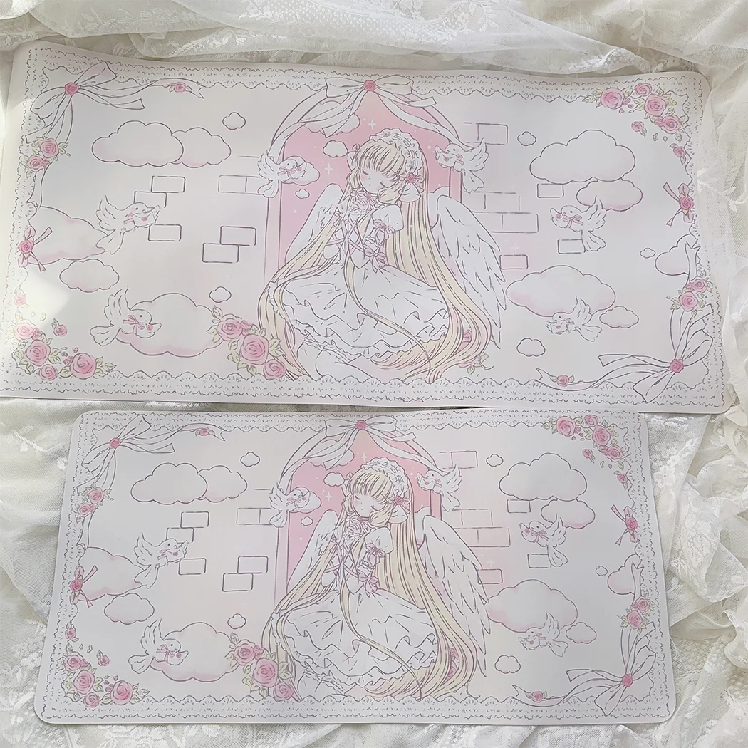 Ins Style Original Girl Mouse Pad Waterproof Anti Slip Student Dormitory Dining Table Mat Cute Office Study Keyboard Pad