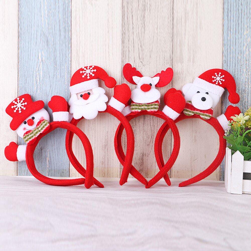 Led Kerst Haarband Kids Adult Xmas Haarband Hoofddeksels Hoofd Gesp 1Pcs Kerst Party Kerstman Hoofdband Feestelijke Decoratie