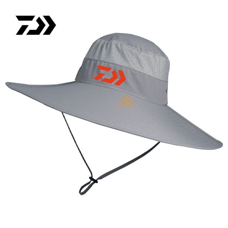 2020 Daiwa Marca grande Tesa Del Cappello di Pesca di proprietà Alpinismo Esterno anti-Uv Del Cappello Della Protezione Impermeabile di sport Del Cappello Del suola: Photo Color5