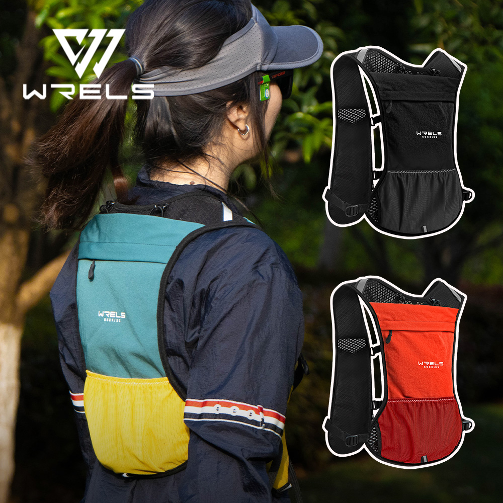 WRELS Hydrations-Rucksack mit Wasserblase, Trinkweste für Männer und Frauen, für Marathon-, Trailrunning, Radfahren und Wandern