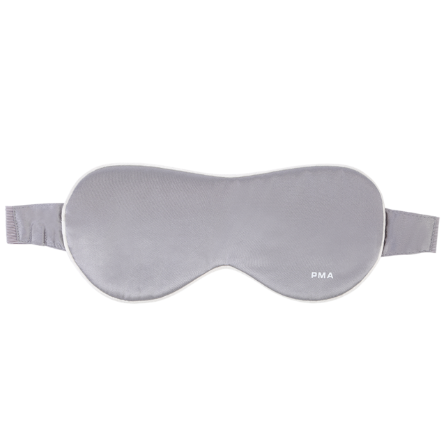 Natural Silk Sleep Mask Blindfold Super Smooth Eye Mask Stylish Contoured Sleep Mask for Sleeping Traveling Night Shift: Grey