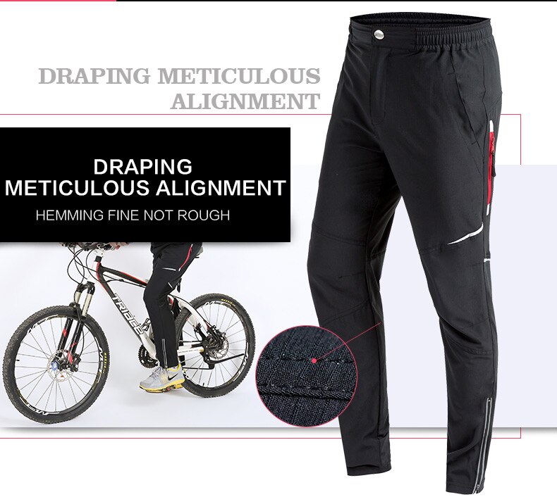 Men Women Sport Breathable Cycling Pants Bike Cycle Riding Summer Pants Bicycle Fishing Fitness Long Trousers Sport Clothing