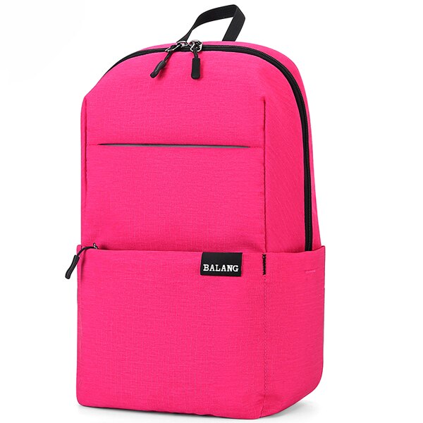 Balang rygsæk taske til herre kvinder vandtæt farverig fritidssport lille størrelse bryst pakke tasker unisex barn rygsæk rejse: Hot pink
