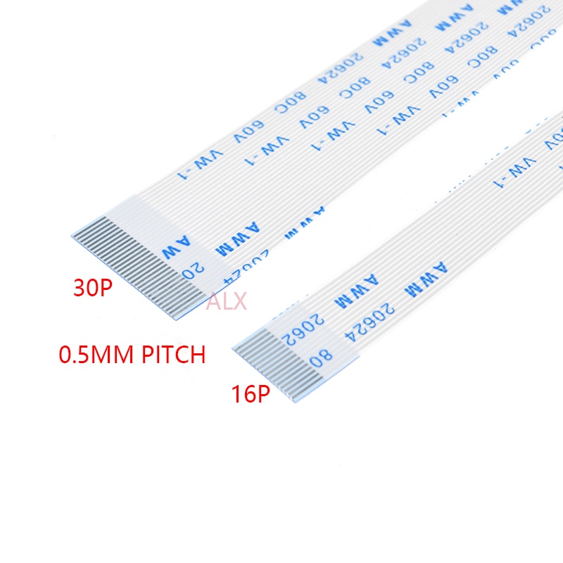 10PCS FPC Ribbon Flexible Flat CABLE PITCH 0.5MM 100MM B-Type 4P 6P 8P 10P 12P 16P 20P 30P 40P FFC WIRE 6/10/12/16/20/30/40 pin