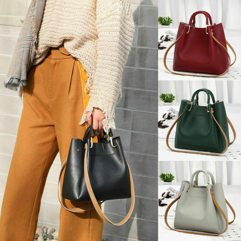 1pc PU Leather Ladies Handbags Larger Women's Bag Hair Ball Shoulder Bag Messenger Crossbody Bag for Women