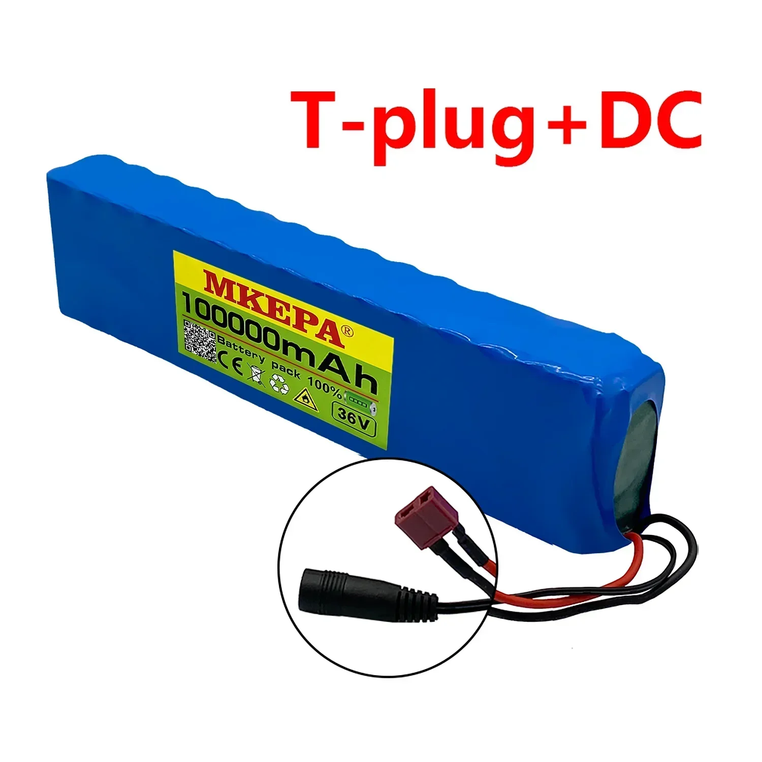 36V 100Ah 18650 akumulator litowy wielokrotnego ładowania 10S3P 1000W zmodyfikowana moc rower skuter pojazd elektryczny z BMS: SZARY