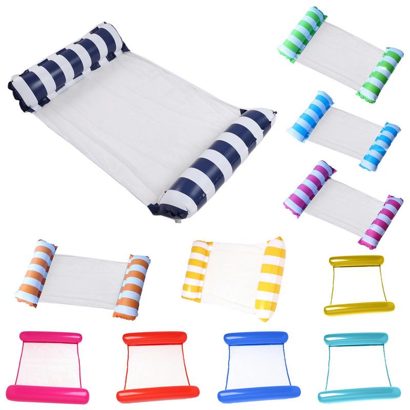 Water Hangmat Float Opblaasbare Strandstoelen Zwembad Speelgoed Opblazen Drijvende Zwembad Bed Zwemmen Matras Drijvende Hangmat