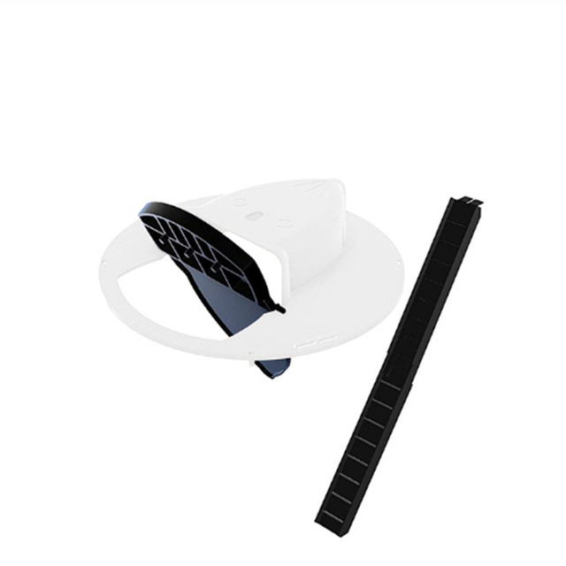 Intelligente Pitfall Mouse Catcher Trap Emmer Automatische reset Flipping Sliding Bucket Lid Automatische reset na het vangen van muizen: Light Grey