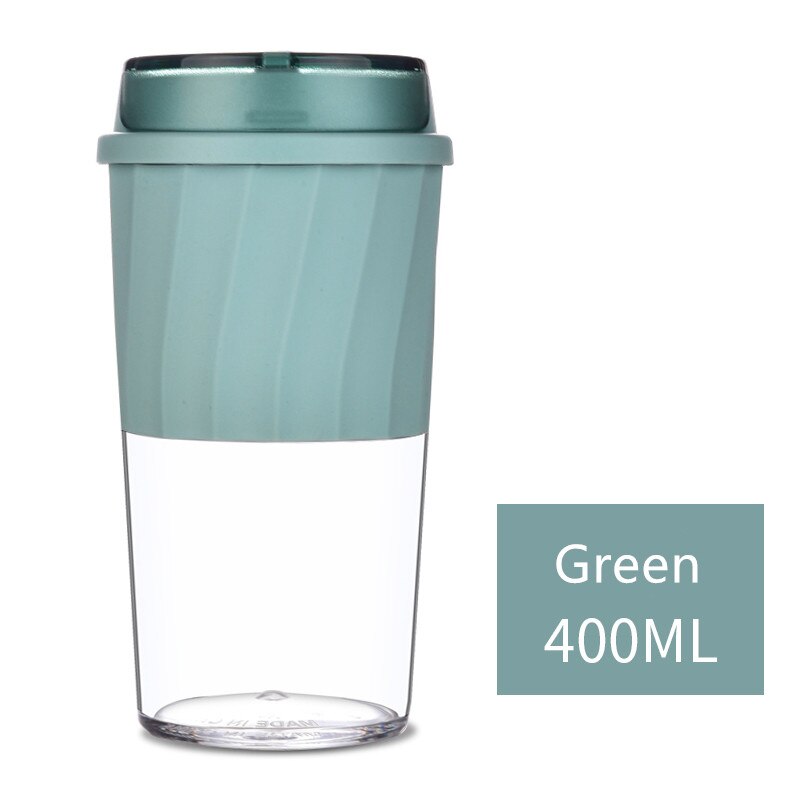 Bærbar 300ml/400ml- tritan materiale kaffekrus anti-skoldning lækagesikker te mælkekop rejse krus til: 400ml grønne