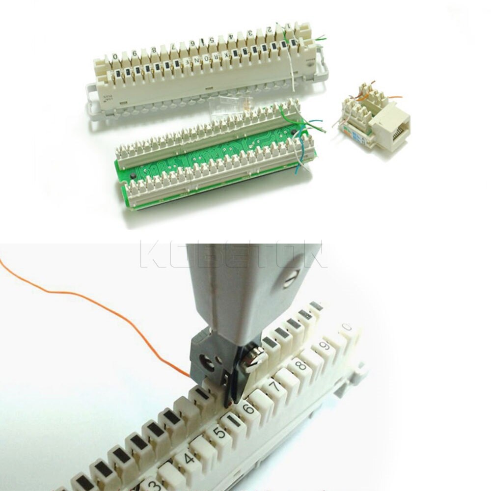 Kebidumei cabo para telefone celular profissional, ferramenta de impacto para rede de telecomunicações krone cat5 rj11