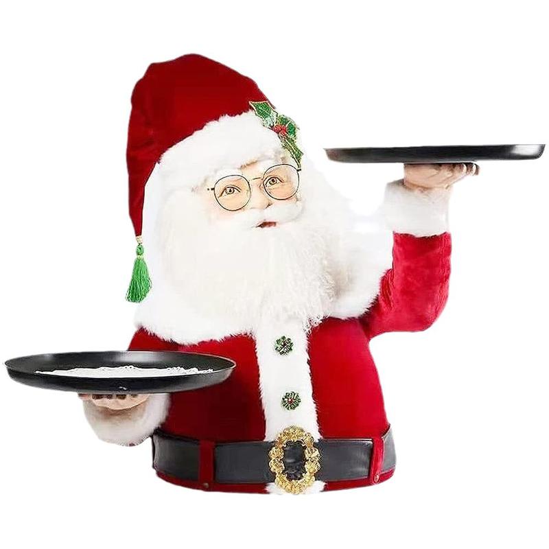Santa Snack Plate Snack Rack Christmas Theme Home ... – Vicedeal