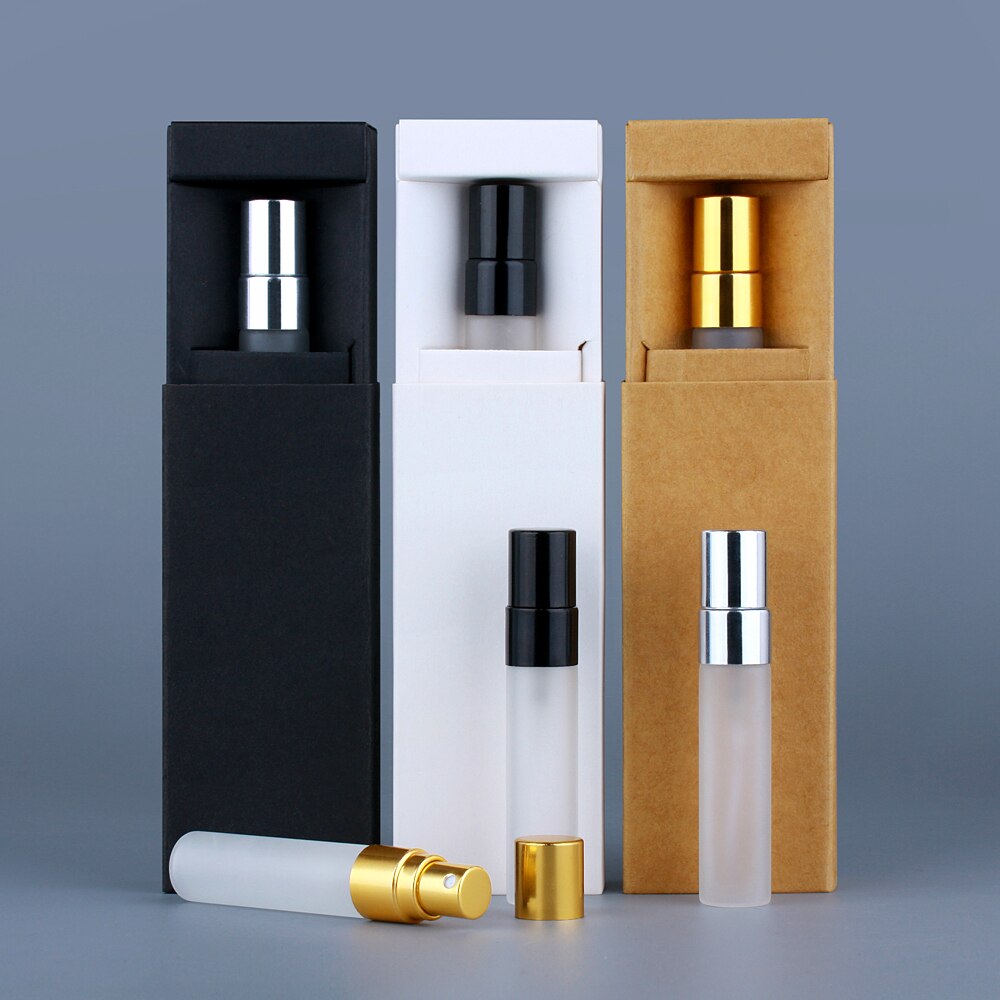 5ml Mini Tragbare Nachfüllbar Spray Flasche box Parfüm Flasche box Zerstäuber Aluminium Pumpe Parfum Kosmetische Probe