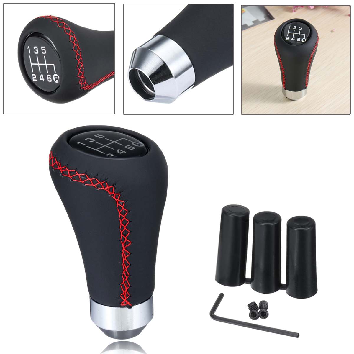 Car-styling Manual Gear Shift Shifter Knob Lever Shifter Stick Universal For Nissan/Mazda/Hyundai/KIA/Chevrolet/Buick/Ford/VW: 1