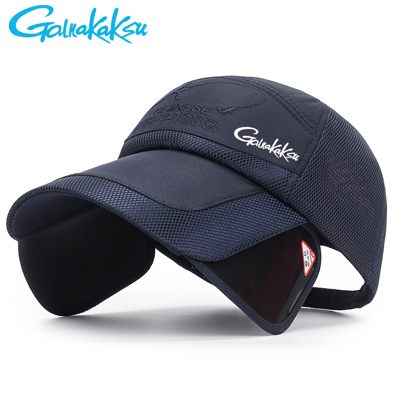 Fishing Sun Hat Sports Uv Protective Fishing Cap Travel Adjustable Breathable Mesh Outdoor Cycling Baseball Caps: MULTI