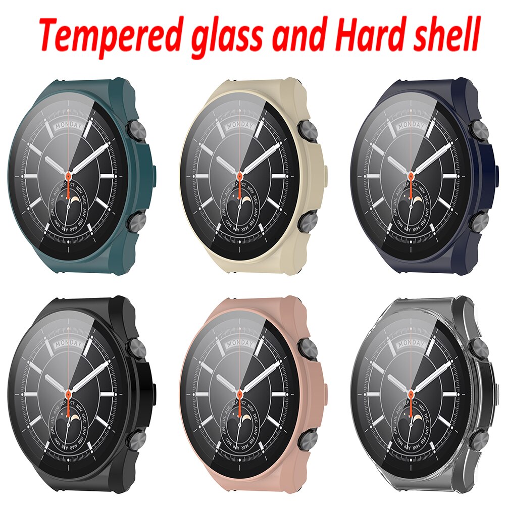Helskärmsskydd för xiaomi watch  s1, smartwatch-fodral, datorskal med glasfilm för mi watch lite-tillbehör