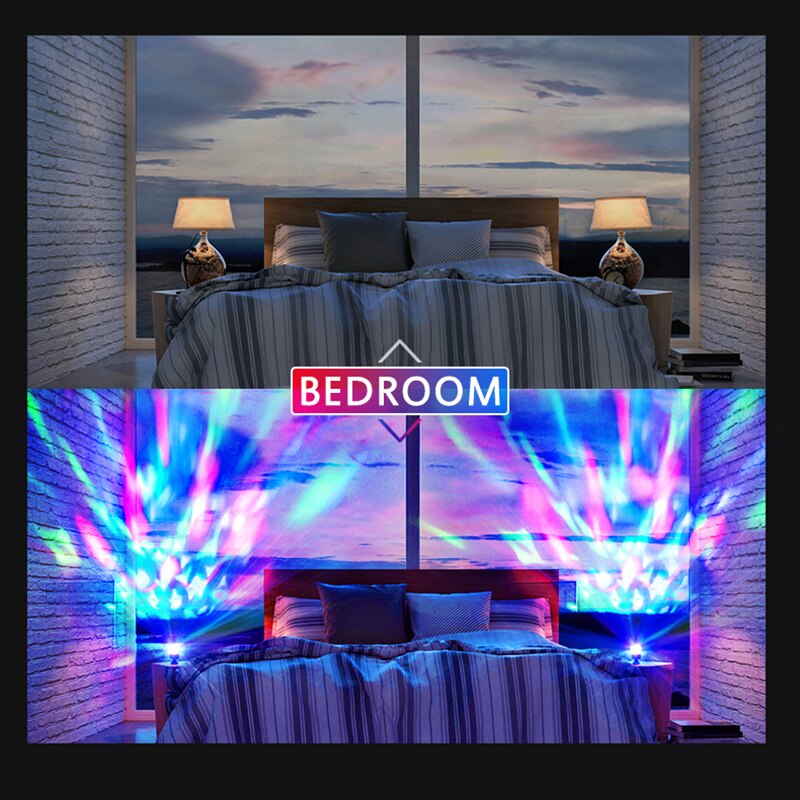 Auto Led Auto Lamp Usb Omgevingslicht Dj Rgb Mini Kleurrijke Muziek Geluid Licht USB-C Interface Apple Interface Magic Telefoon bal Lamp