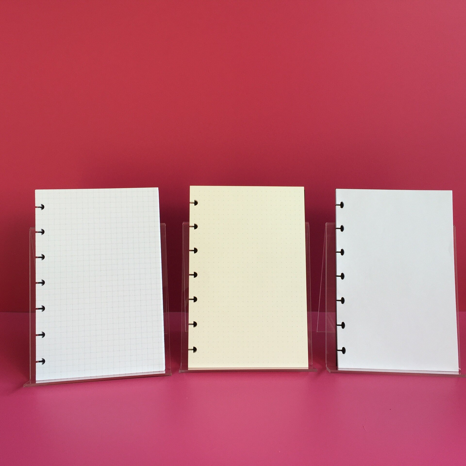 Recambio de papel B6 con matriz de puntos, cuadrícula punteada, hoja suelta con agujero De Seta en blanco, recambio de cuaderno para Página interior