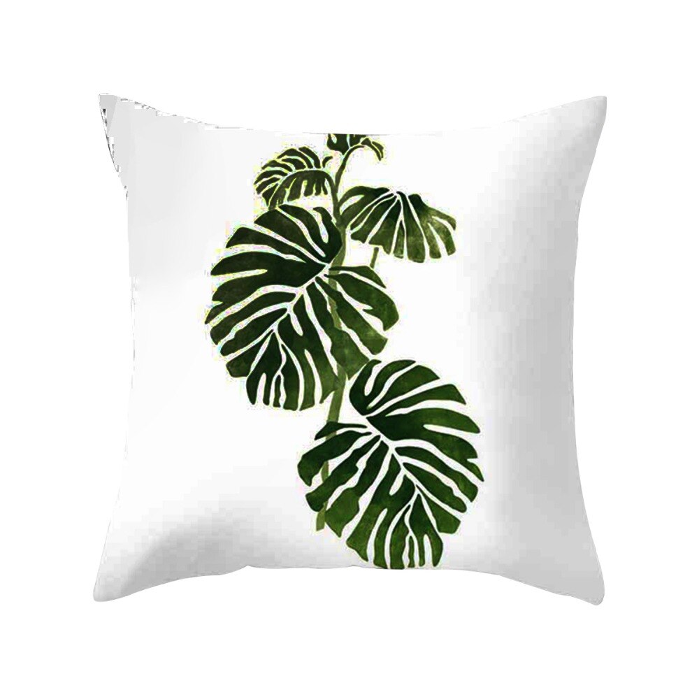 45 x 45cm växter blommigt kuddfodral tropiska löv kuddfodral kuddfodral för vardagsrum bedboom