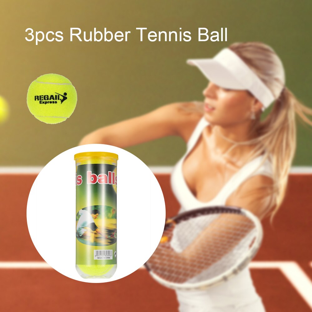 Regail 3 stk/boks tennis treningsball øve høy spenst trening slitesterk tennisball treningsballer til nybegynnere
