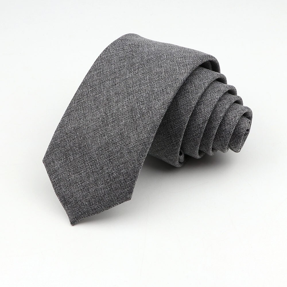 Soft Mens Solid Colourful Neck Tie Wool Cotton Solid Skinny Ties Men Business Small Ties Cravat: 2