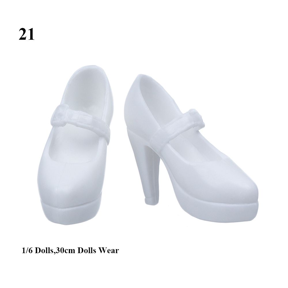 Botas de rodillas largas para mujer, botas de muñeca Hero 1/3, 33 estilos, longitud del pie, 2cm, zapatos de muñeca 1/6: Transparente