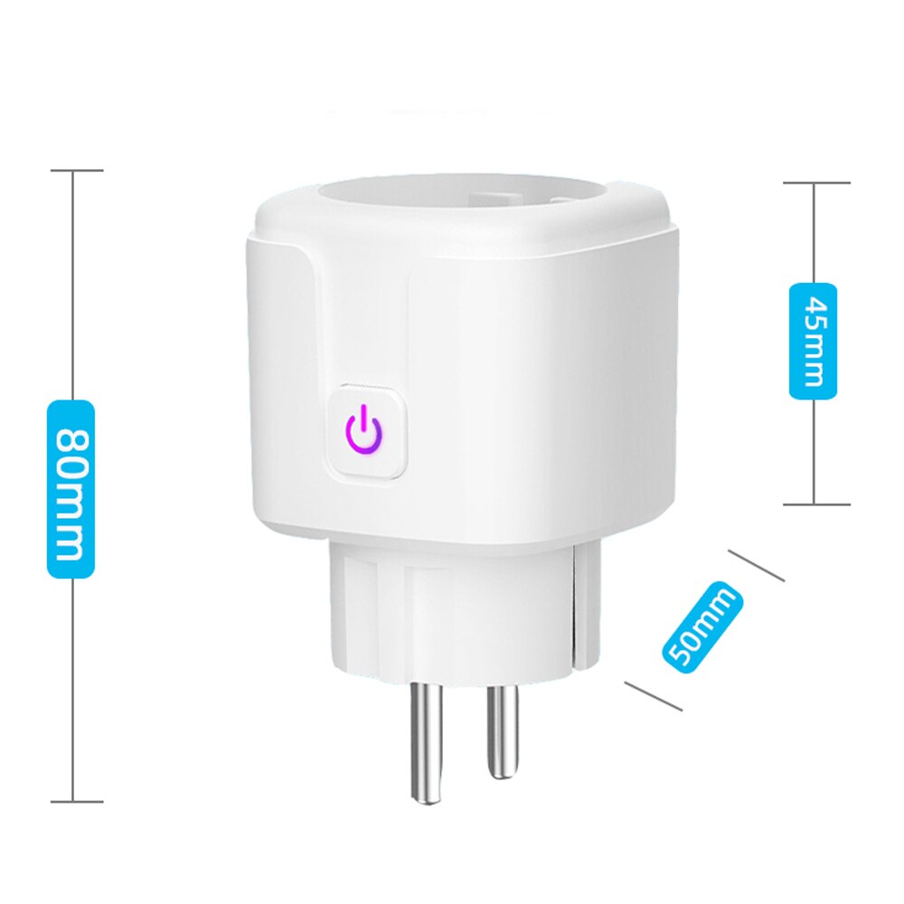 Wifi Smart Socket Smart Home Wifi Wireless plug with Power Monitor Timing Function Alexa Google Home Voice control 16A AC 220V