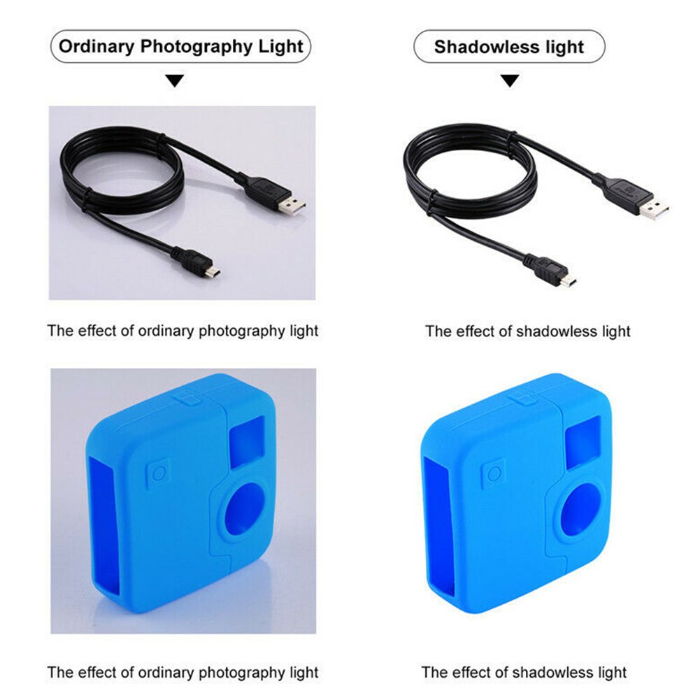 Cojín de fondo de 20 Cm, Panel de luz LED sin sombra, lámpara para fotografía, tablero de acrílico, estudio fotográfico, súper brillante, caja suave de fácil aplicación