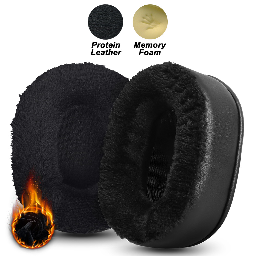Replacement Foam Ear Pads for MCHOSE V9 S9 PRO,V9 PRO S9 PRO mchose x9 Headphones memory foam Earpads Protein Leather: Light Grey