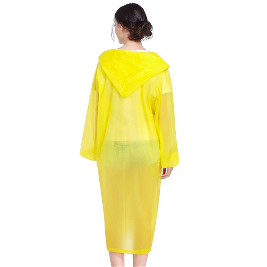 Chaqueta impermeable transparente de EVA para hombres y mujeres, impermeable, impermeable, Poncho con capucha para acampar, impermeable