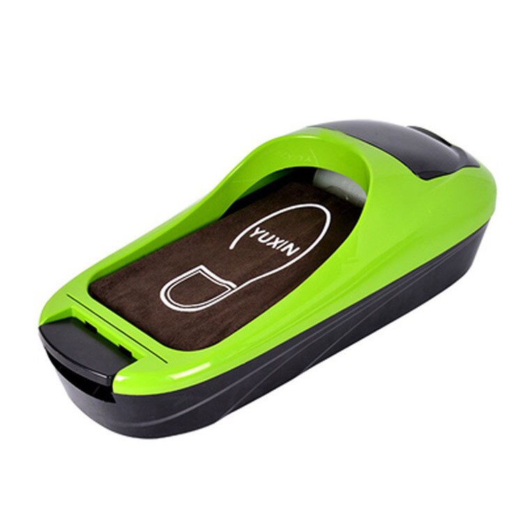 1/2/4 Roll Film Automatic Shoe Cover Machine Office Household Shoe Sole Cover Machine Waterproof Shoe Covers Cleaning with Film: Green / 4 roll film
