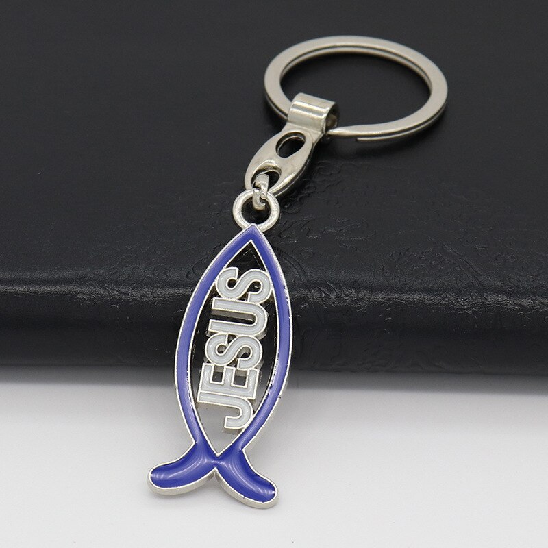 Heymamba religiös fisk nyckelring jesus charm hänge katolsk hem kapell dekor kristen kyrka souvenir