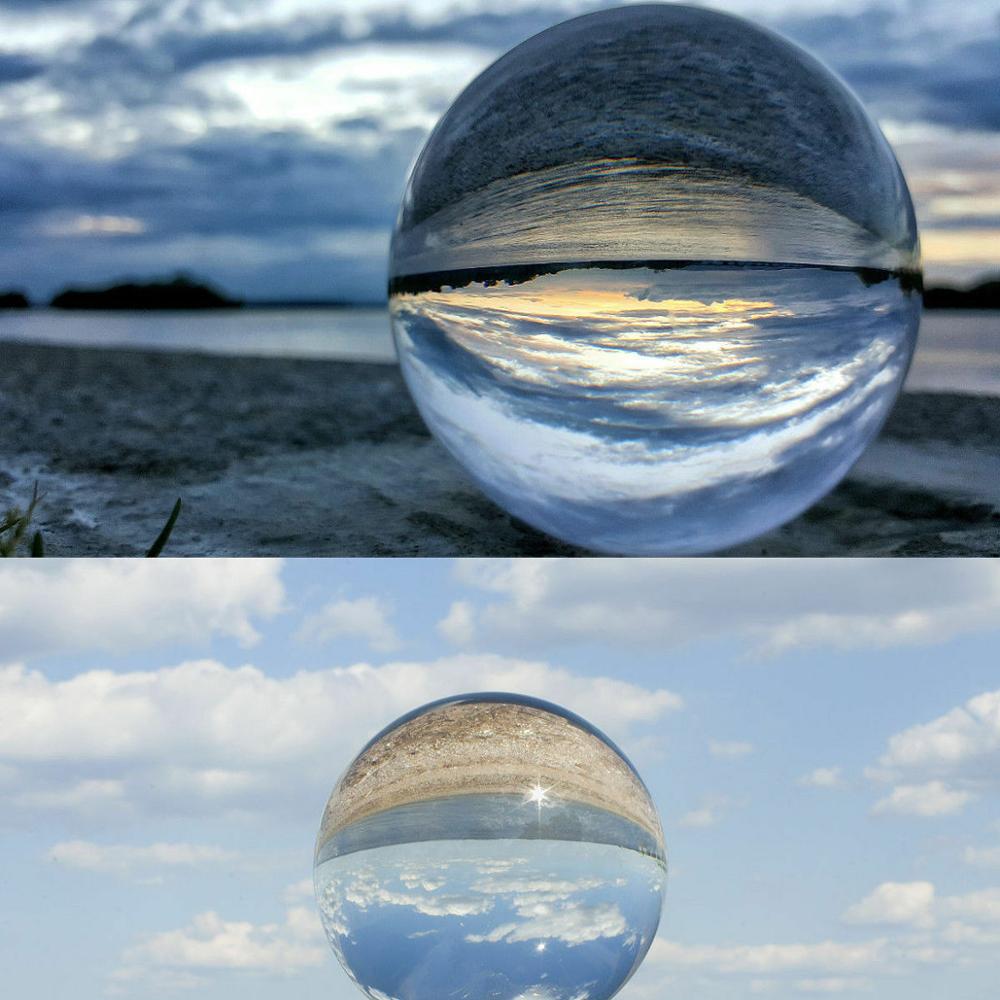 Clear Crystal Ball K9 50-100mm Fotografie Lens Bol Foto Decor + Houder