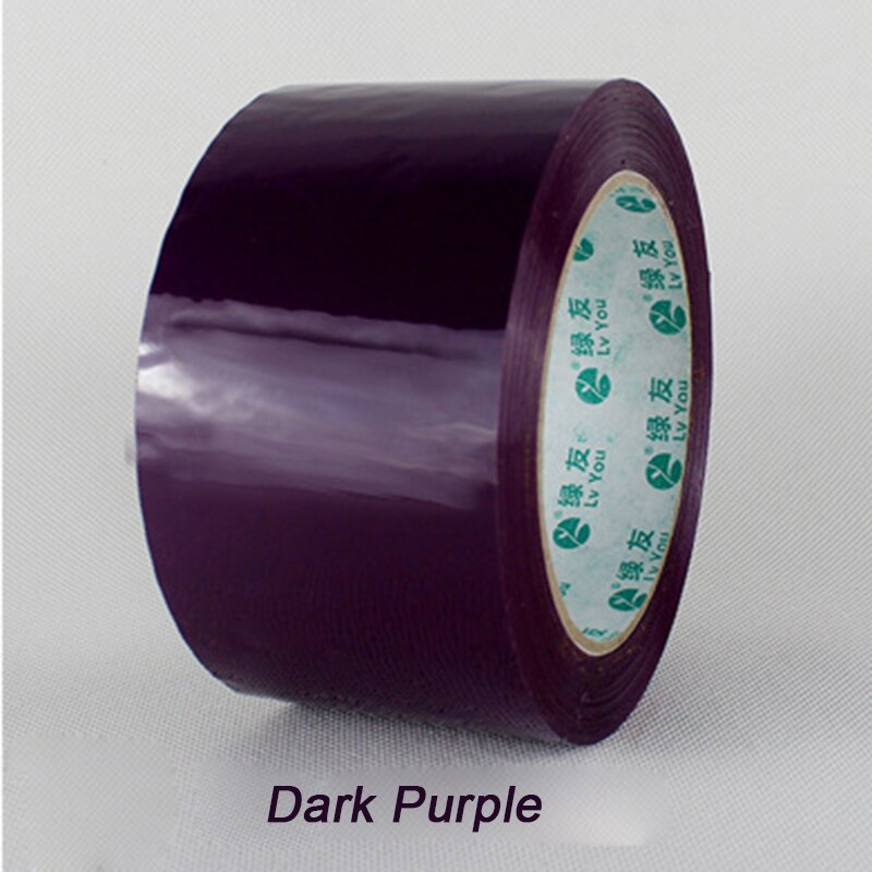 Ruban adhésif de scellage 6cm X 90m, 19 couleurs, pour emballage de courrier et logistique: dark purple