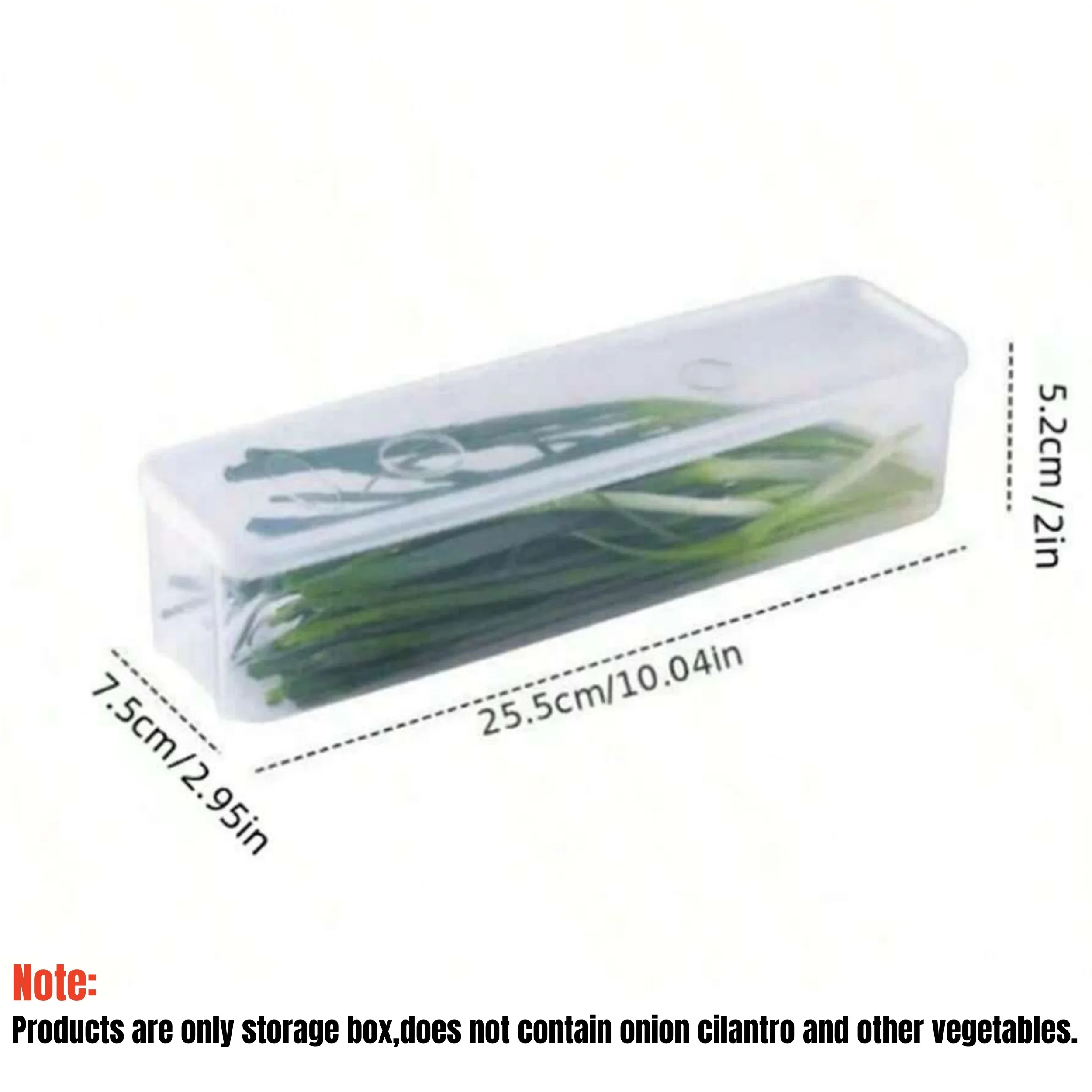 Cajas de almacenamiento para refrigerador con tapa, caja de plástico para mantenimiento fresco, cebollas de cocina, huevos Cilantro, contenedor sellado de fideos, 1/4 Uds.