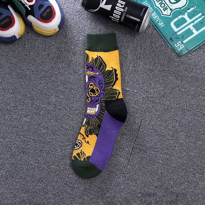 Newly Men Socks Cotton Casual Personality Hip Hop Streetwear Happy Socks for Men Brand