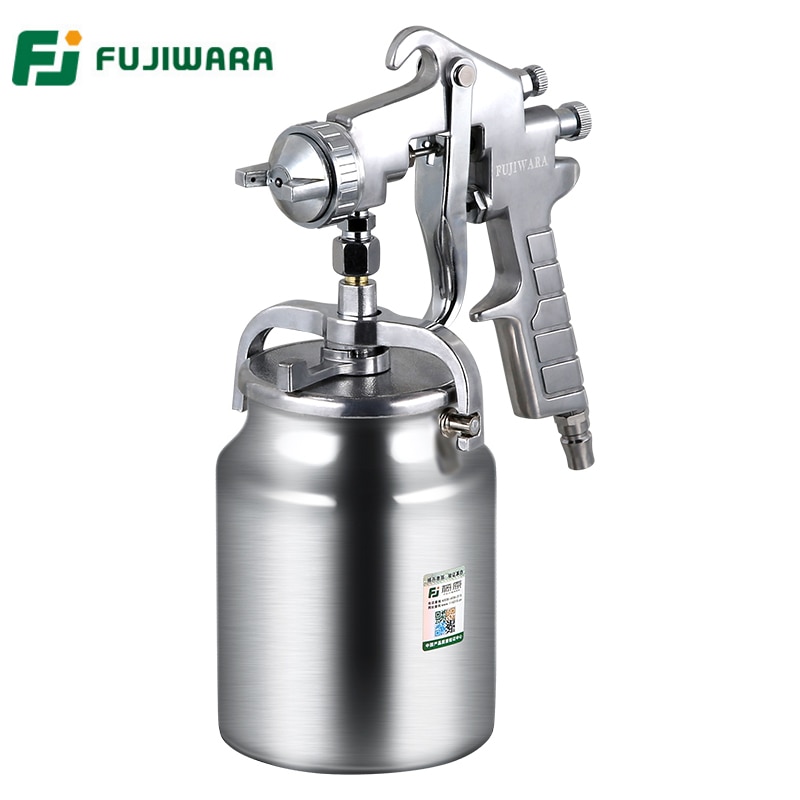 Fujiwara pq -2 pneumatisk spraylakpistol høj forstøvning stor kapacitet malerpistol stålstruktur sprøjteværktøj