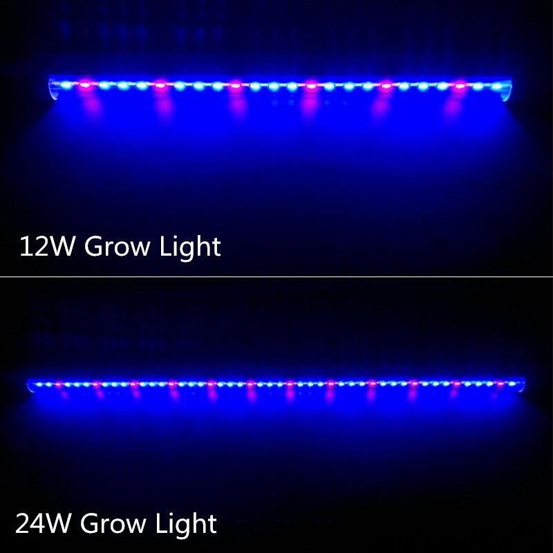 Reblue lampe til planter vokse lys 12w 24w t5 plante lampe full spektrum vokse ledet til planter dyrking frøplante fyto-lampe innendørs