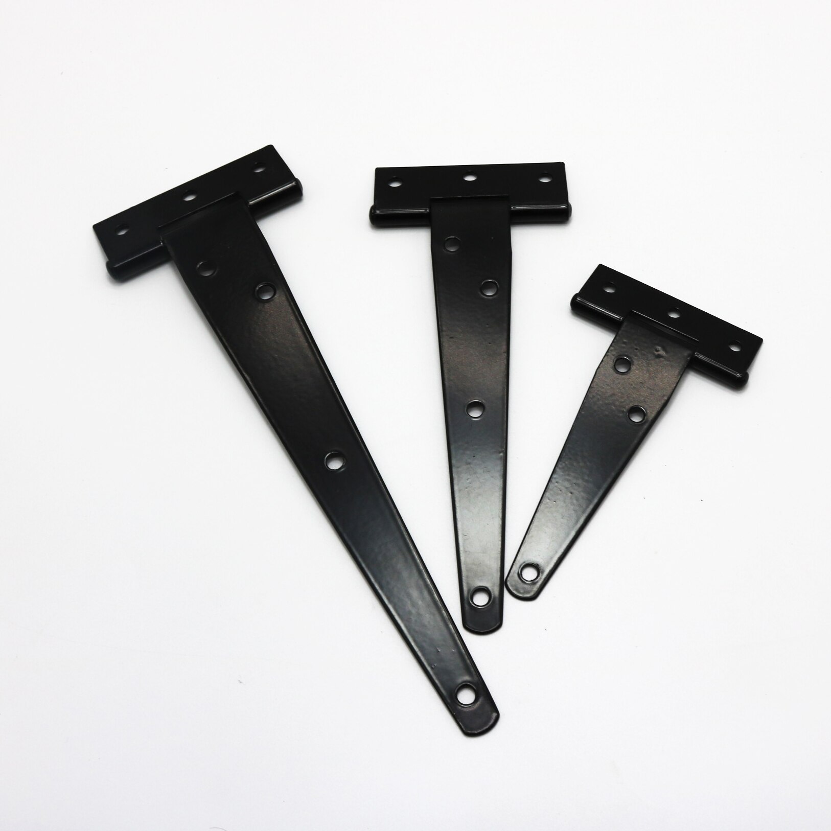 1 Pc 3/4/5/6/8 inch Black Paint T Shape Triangle Hinge Cabinet Shed Wooden Door Gate Hinges Hardware