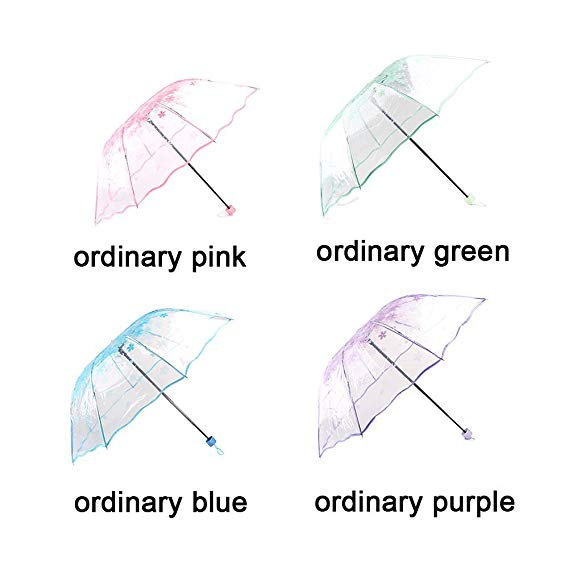 Kersenbloesems Transparante Paraplu Compact Vouwen Winddicht Stijl Clear Paraplu Regen Voor Vrouwen Mannen Zon Regen Paraplu