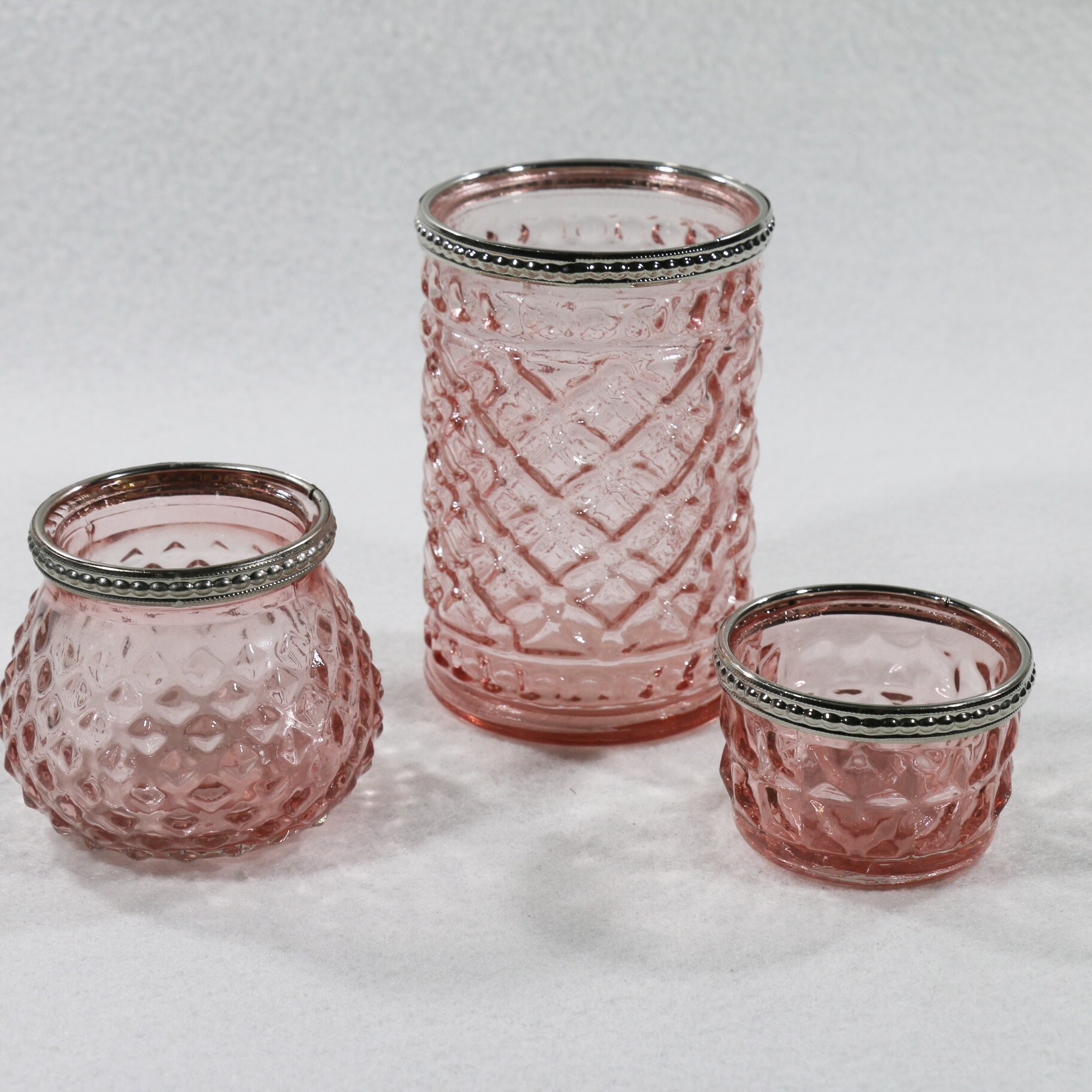 Bunte kerzenhalter glas einstellen kreative dekoration lagerung tasse Bar hochzeit Kerzenlicht-Abendessen romantik: Rosa einstellen