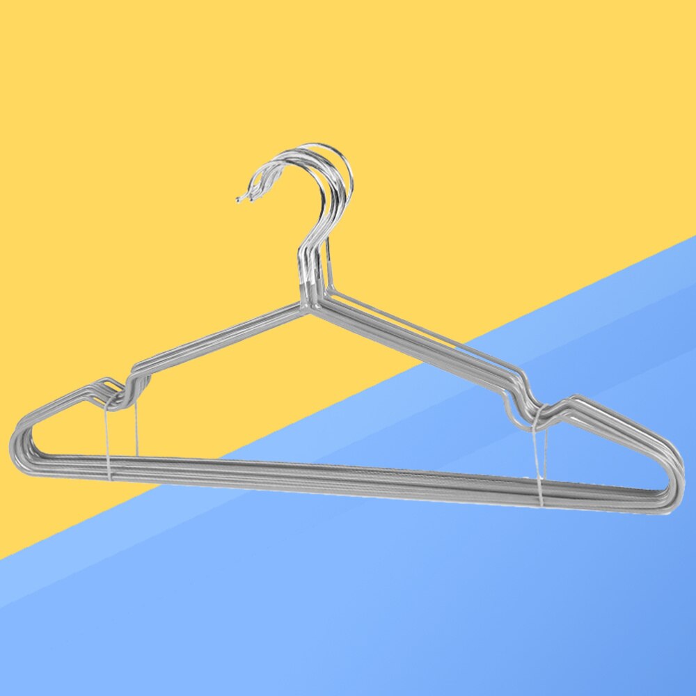 10Pcs Antislip Metalen Hangers Ruimtebesparende Kleerhangers Droogrek Voor Shirts Truien Jurk (Grijs)