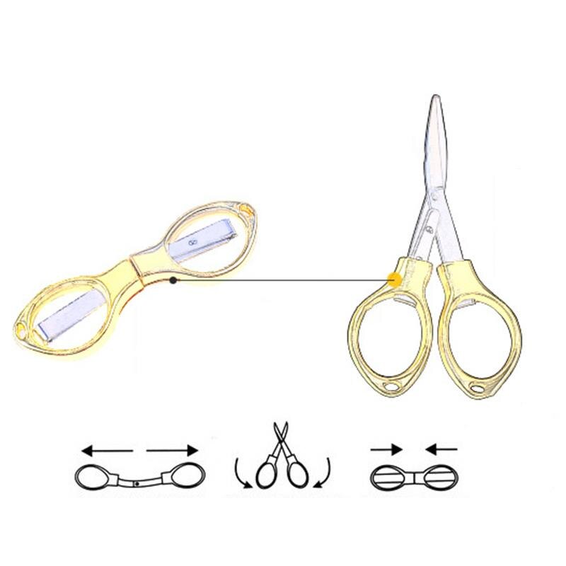 Embroidery Needlework Scissors Sewing Folding Scissors Tailor Scissors Sewing Accessories Tools Supplies Metal Cutting Scissors