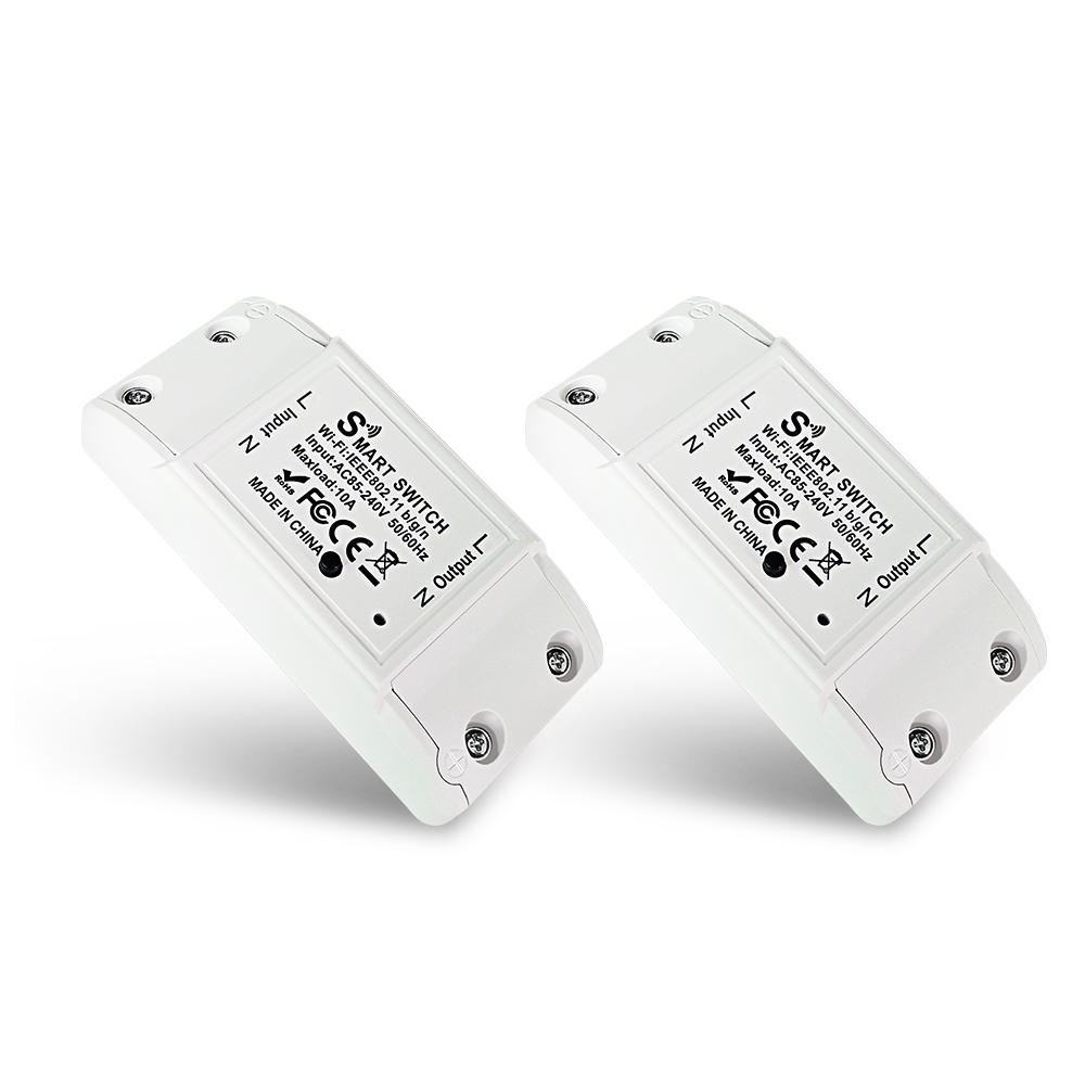 WGHINE CozyLife WiFi accorto interruttore modulo interruttore automatico 10A interruttori della luce temporizzati senza fili supporto Alexa Siri Google Alice: Blu